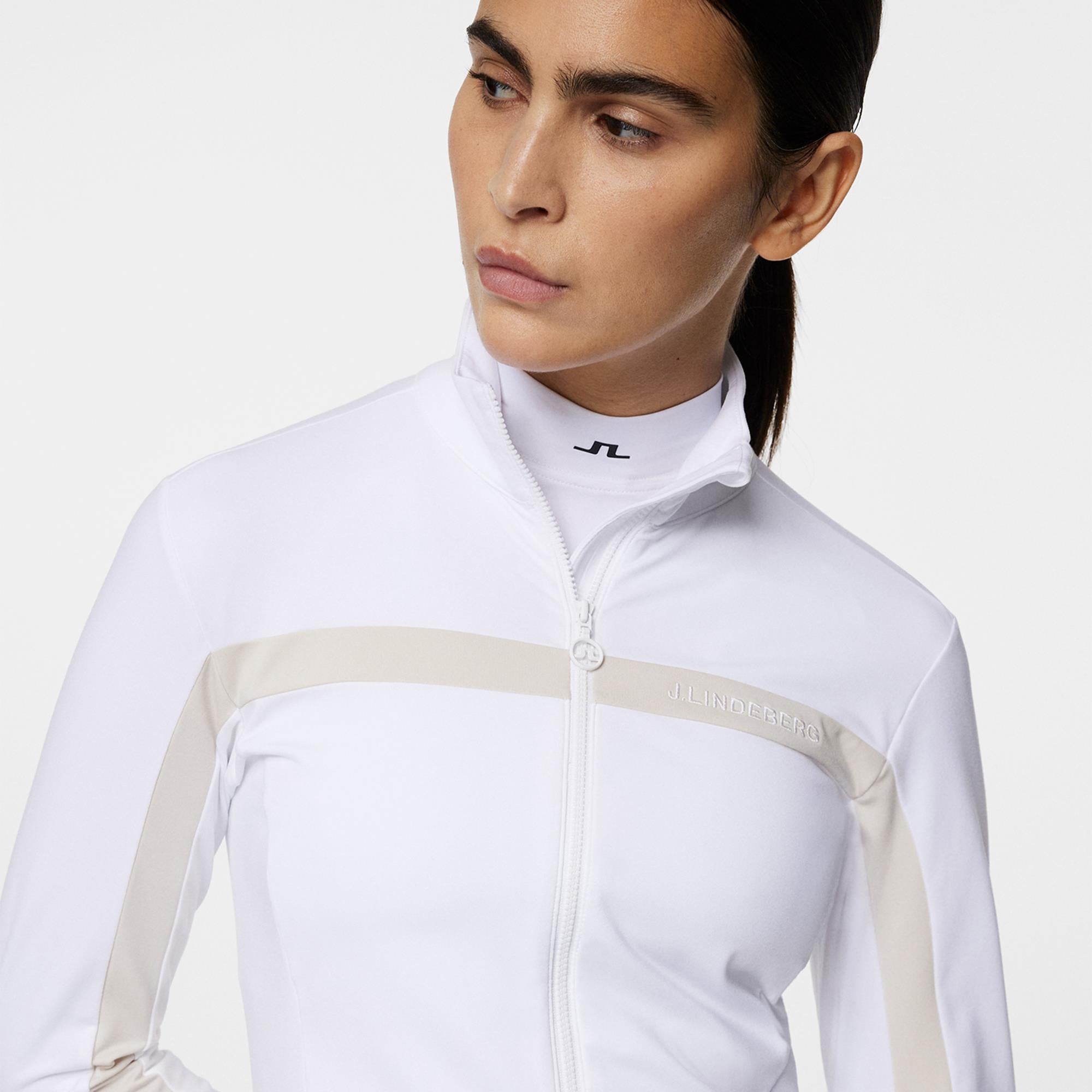 J Lindeberg Seasonal Janice Ladies Golf Mid Layer White
